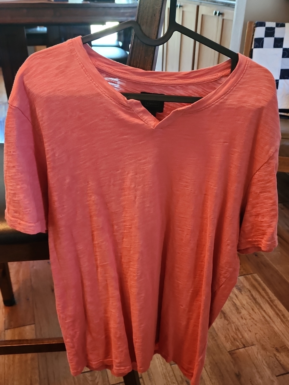 14th & Union Coral Notch V-Neck Short Sleeve Tee